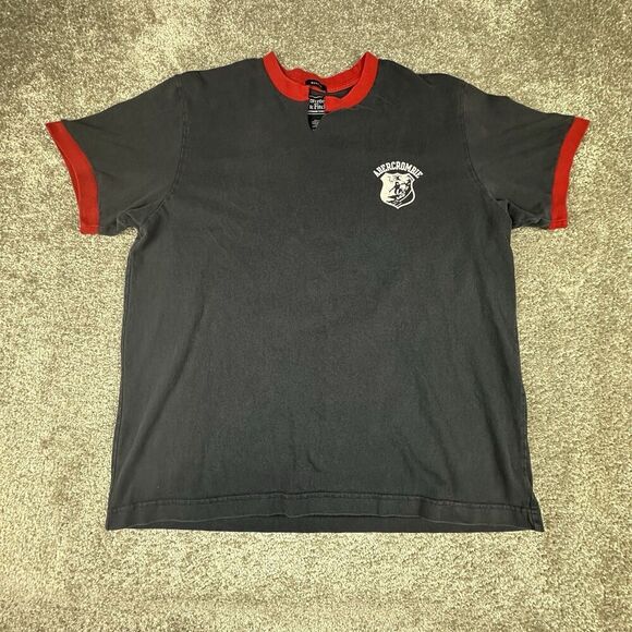 Abercrombie & Fitch Other - Abercrombie & Fitch Surf Team T-Shirt Mens XL Regular Navy Blue Y2K Muscle